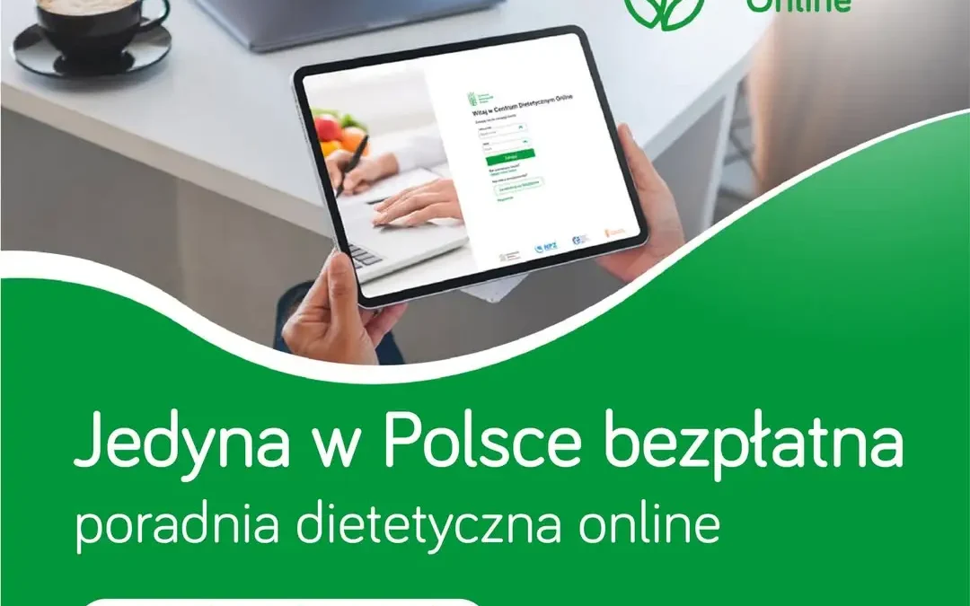 Bezpłatne konsultacje dietetyczne online – z pomocy skorzysta każdy dorosły mieszkaniec